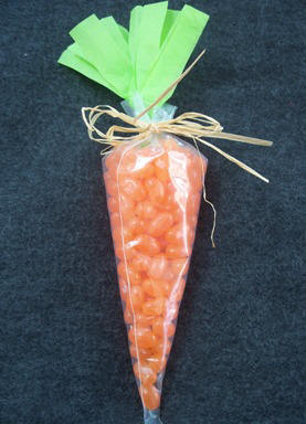 how to make a jelly bean carrot
